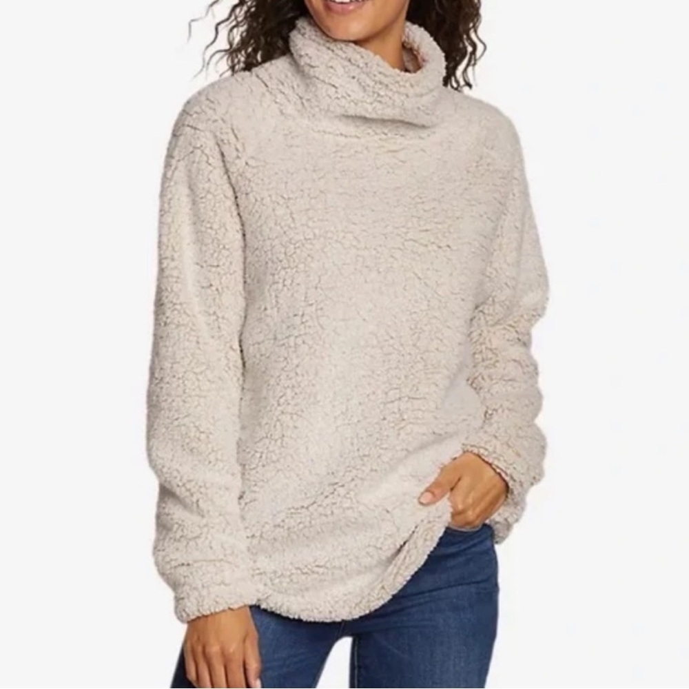 Eddie Bauer Funnel Neck Sherpa Pullover